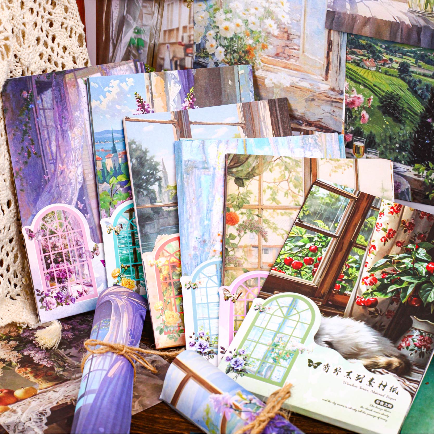 Outside the Window Background Sticker