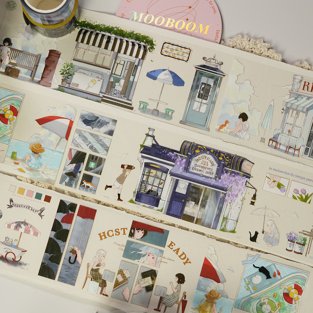 Walking in The Rain PET Tape (7cm*160cm)