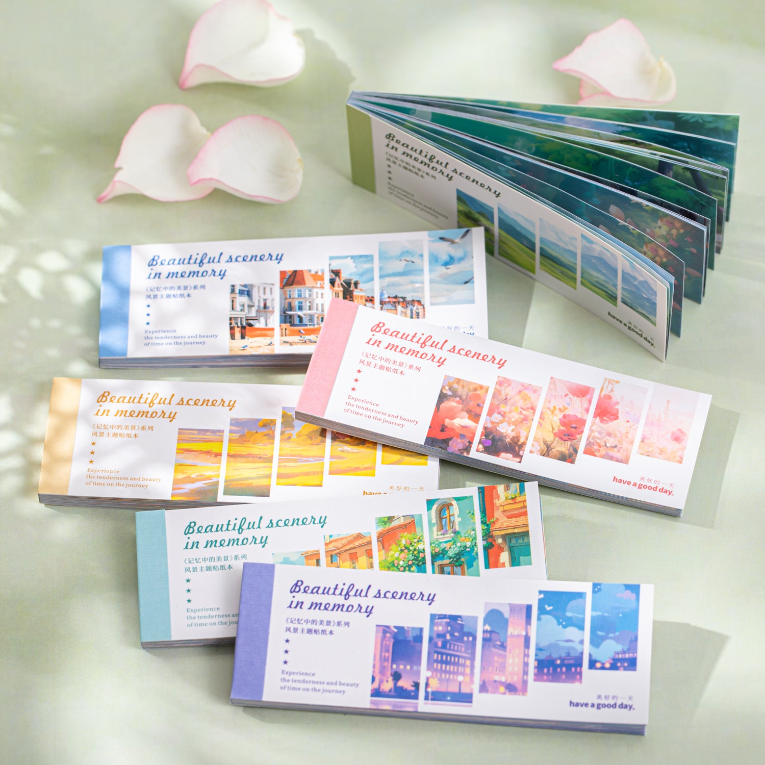 Beautiful Scenery in Memory Sticker Book