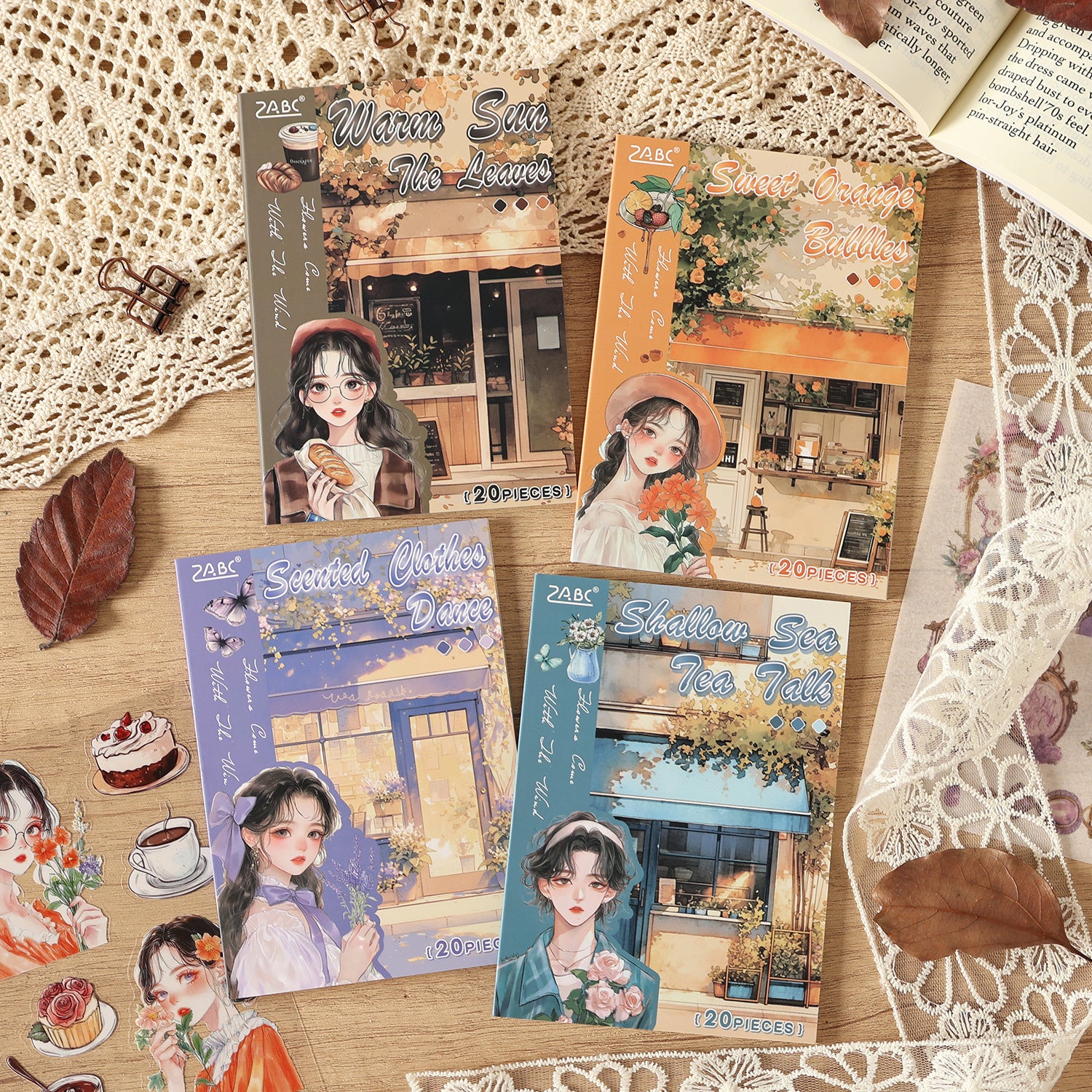 Flowers bring the wind Sticker Book