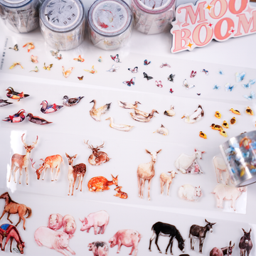 【ZERO】Animal Landscaping Tape (8 Styles)(Whole Roll Tape)