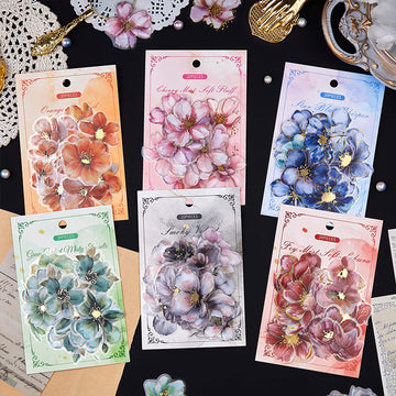 Floral Poetry Series PET Sticker for journaling and scrapbooking