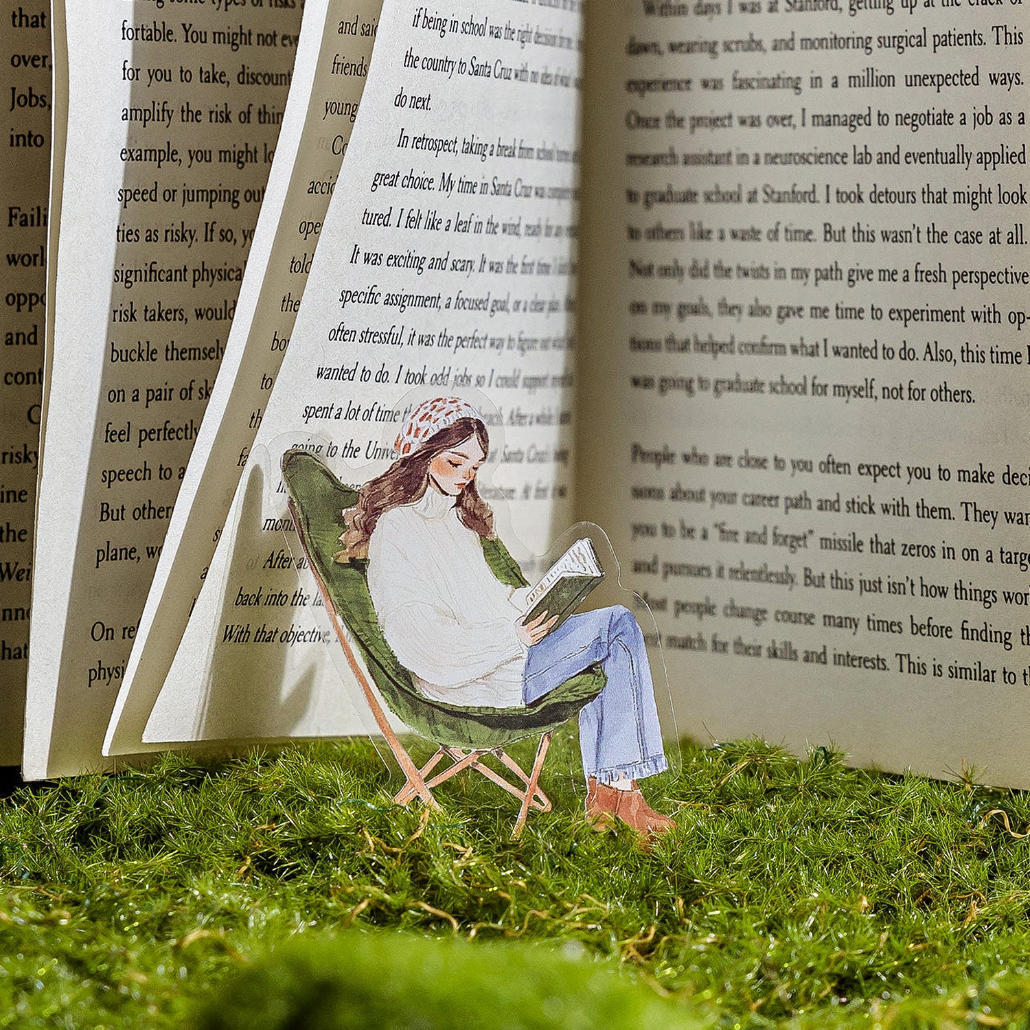 Elegant Reading Series PET Sticker