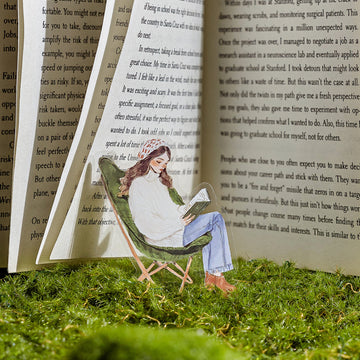 Elegant Reading Series PET Sticker