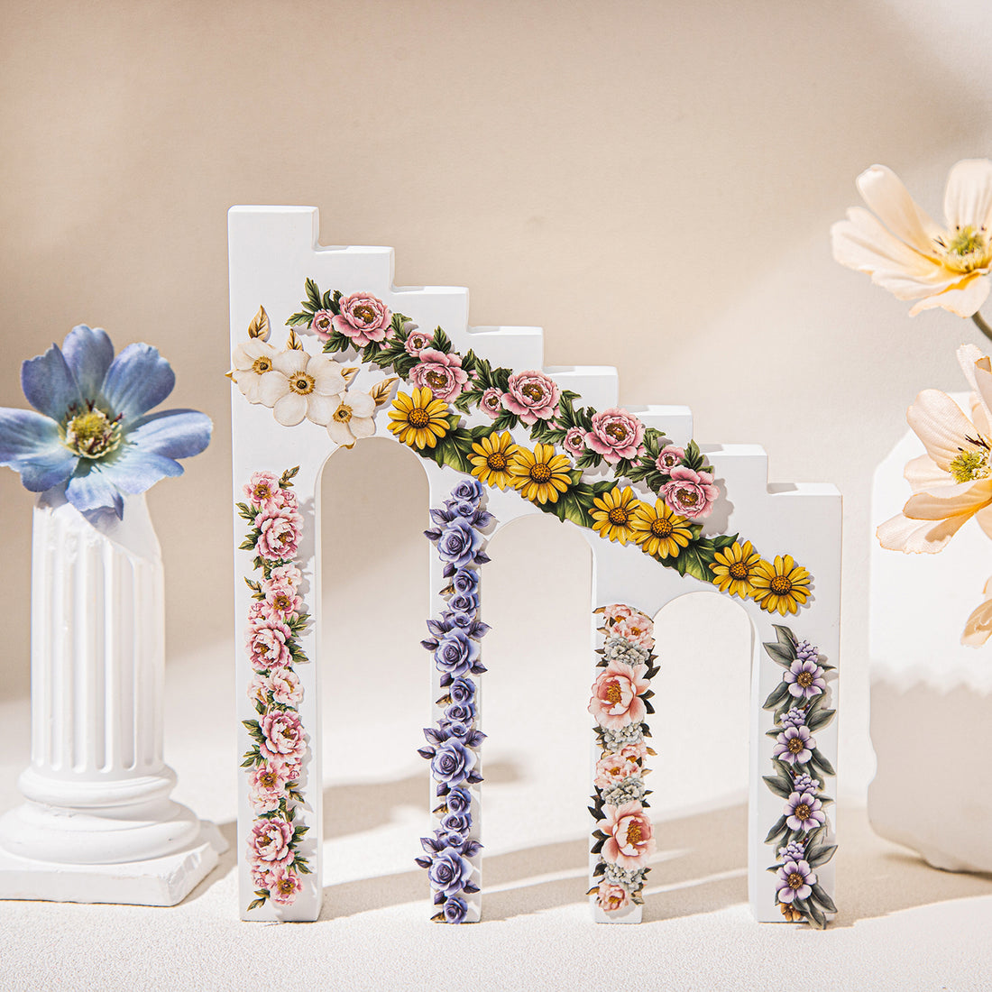 Flowing Flower Corridor Sticker