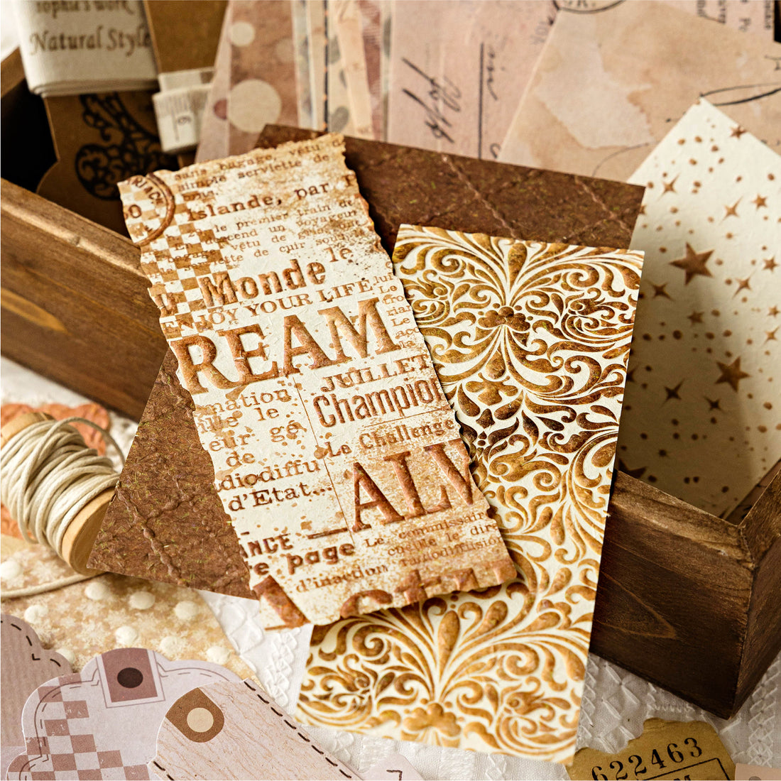 Floating Text Series Scrapbooking Paper and Sticker
