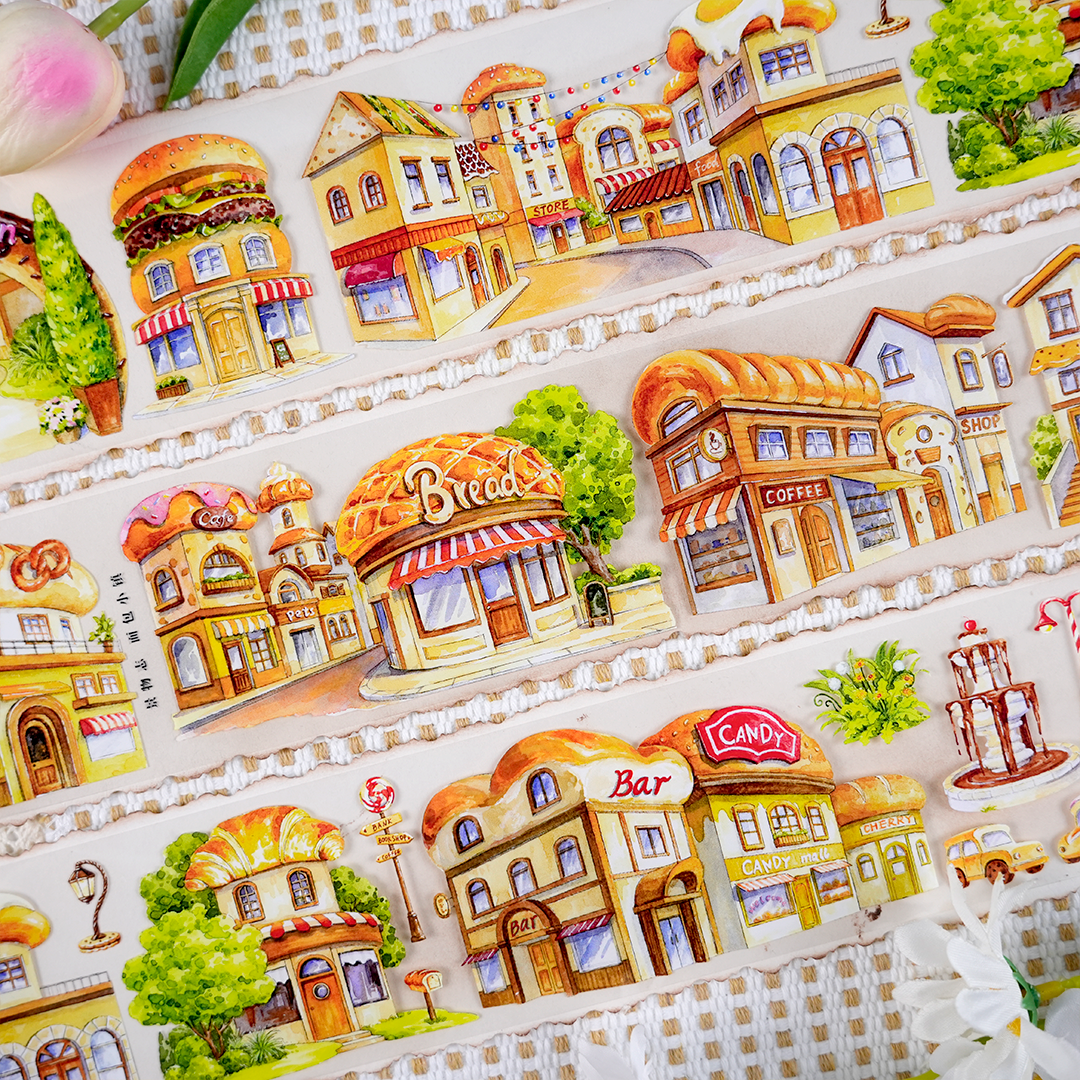 【ZERO】Bread Town PET Landscape Tape