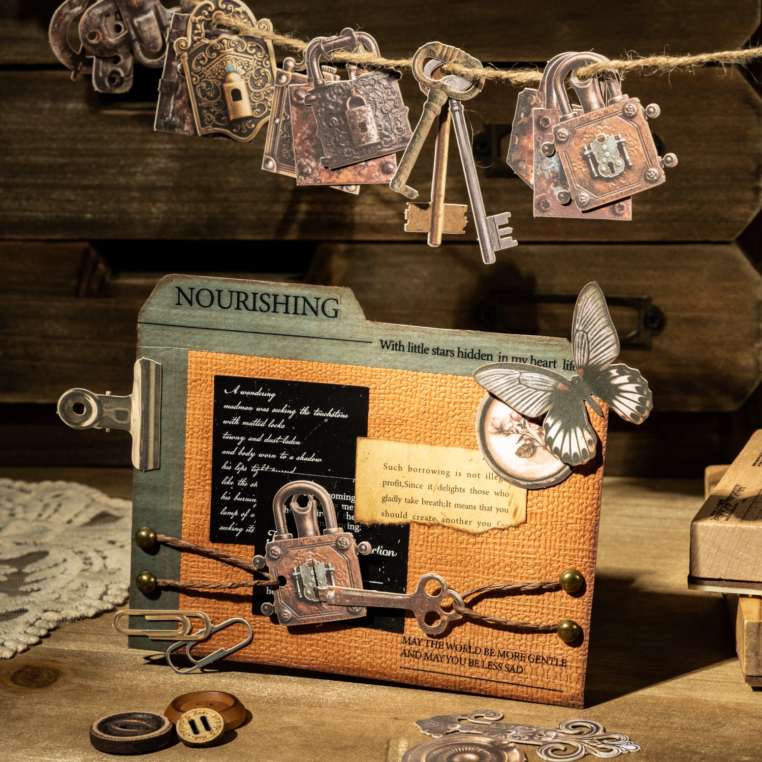 My Tent Table Writing Paper Sticker