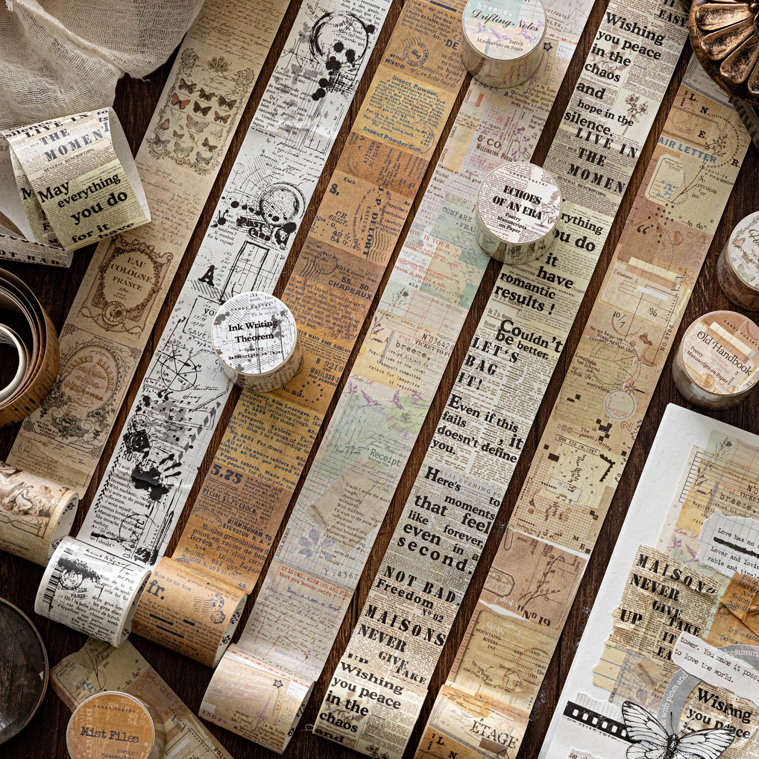 Vintage Word Washi Tape