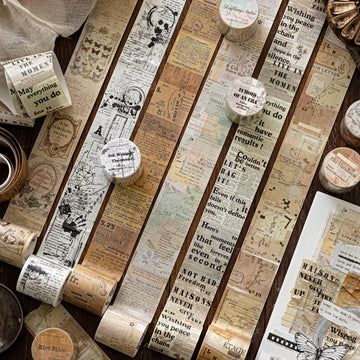 Vintage Word Washi Tape