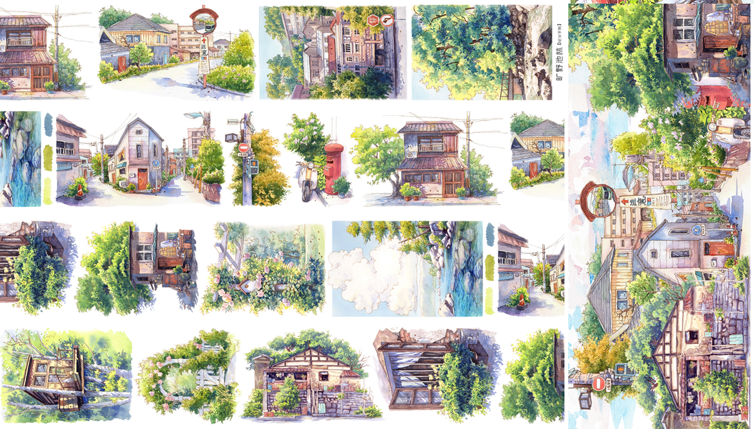 【NEW Studio】 Summer Town Tape (7cm* 125cm)