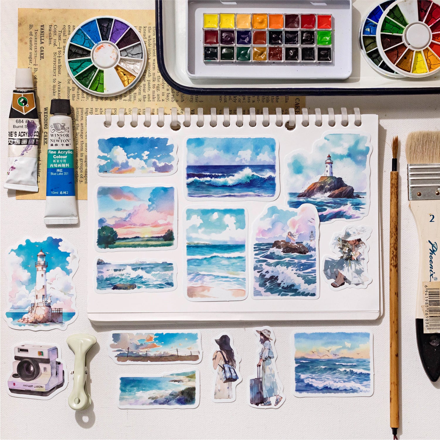 About Time Landscape Washi Stickers