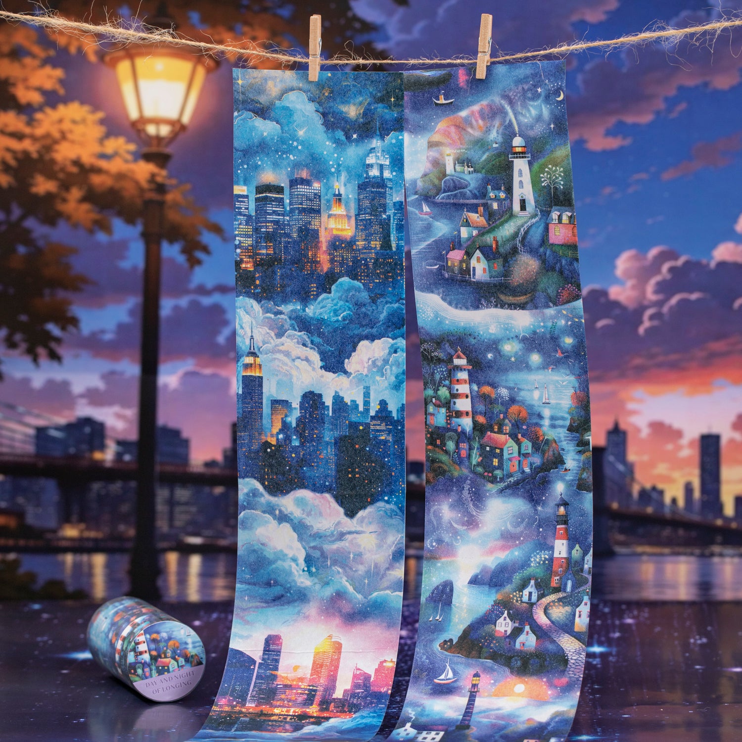 Day and Night of Longing Washi Tape