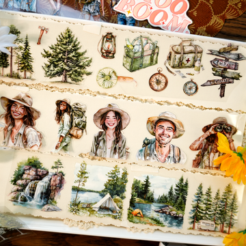 Forest Adventure Pre-cut PET Tape | No.41 | MOOBOOM Design