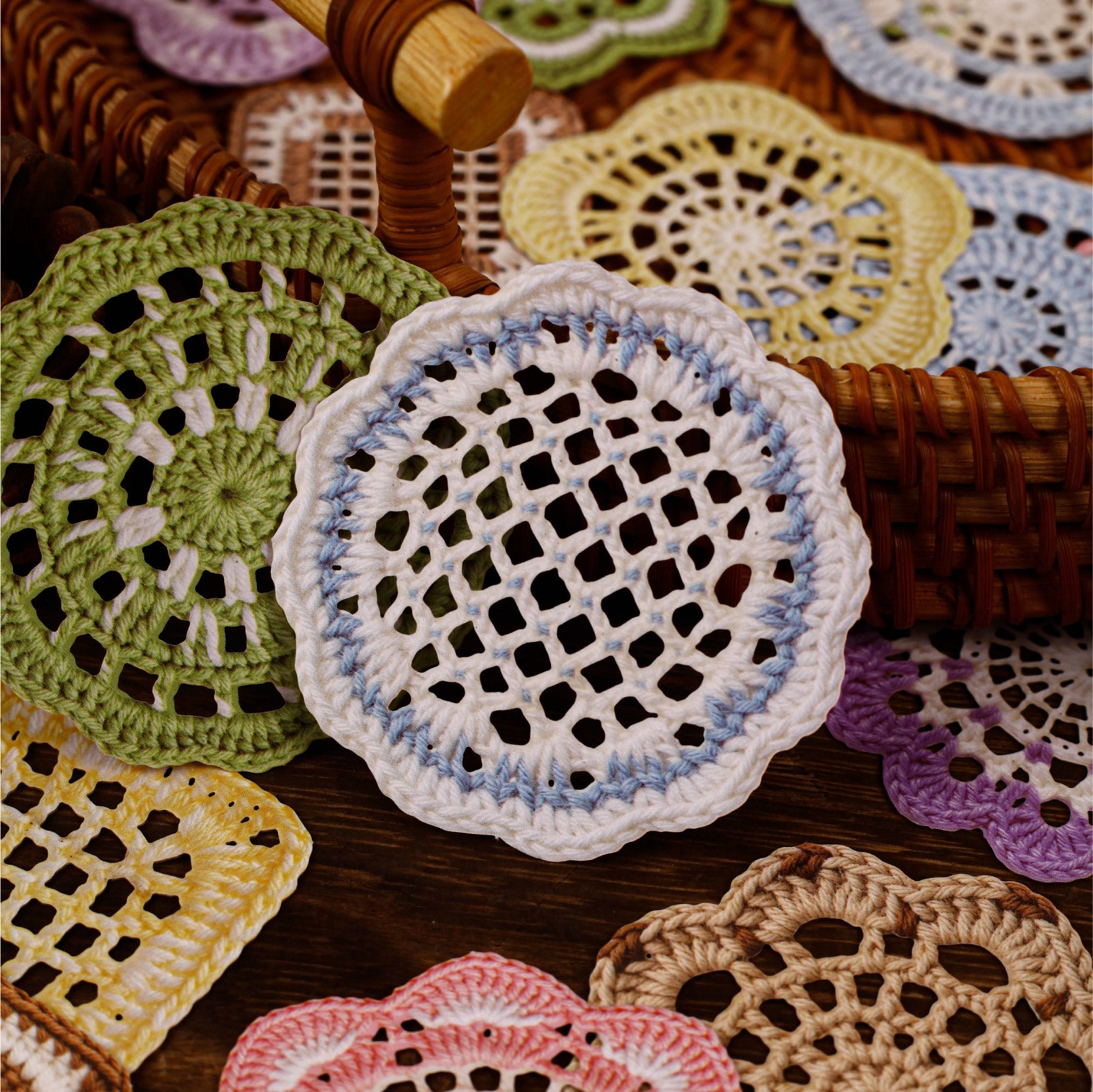 Knitted Lace Paper Sticker