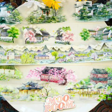 【ZERO】Ancient Chinese Figures & Construction Tape(42 Styles)(Whole Roll Tape)