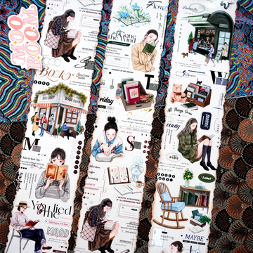 【MOOD】Reading Moment Character PET Tape