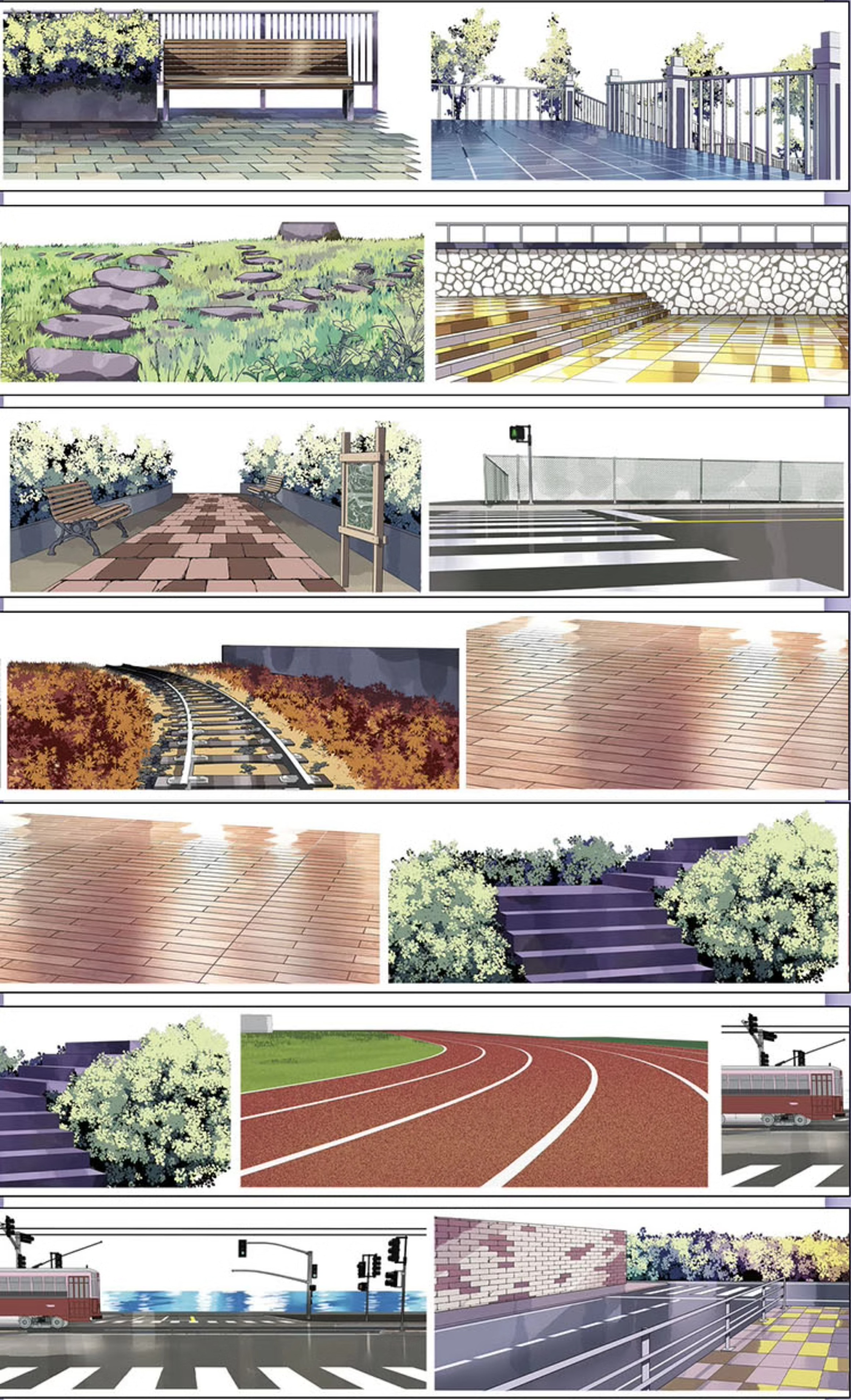 【OKTM】City Street Landscaping Tape