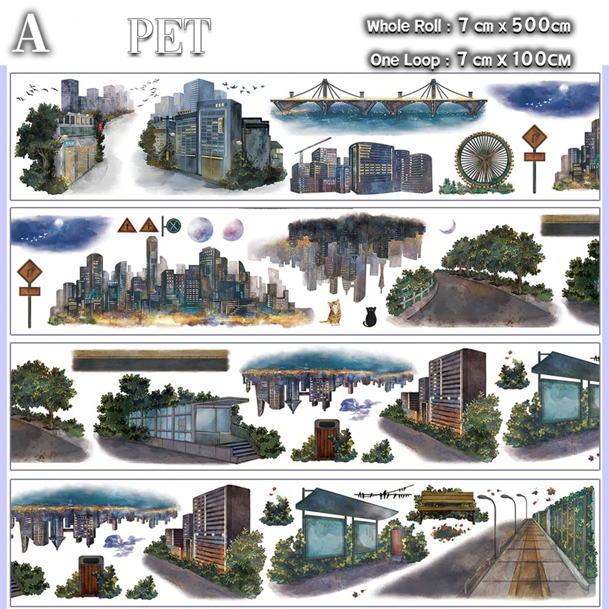 Rural City Landscape Tape(One Loop)