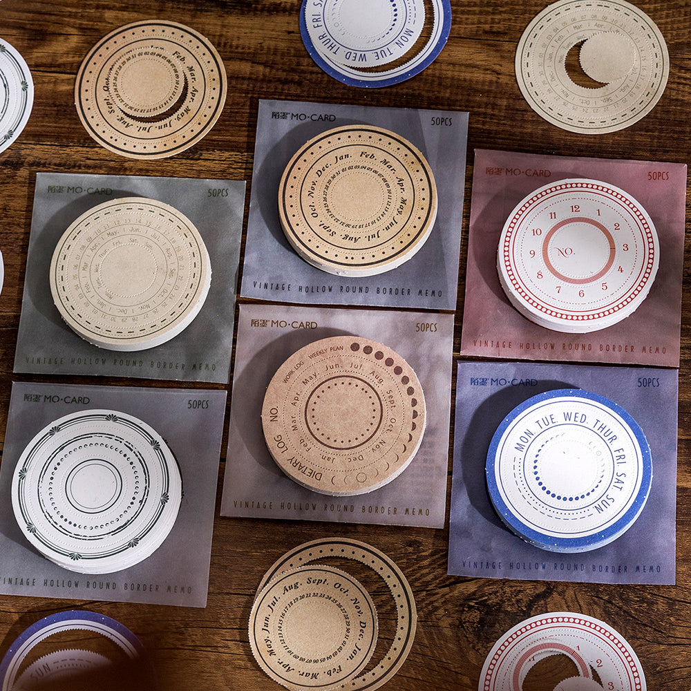 Round Frame Note Memo Pad