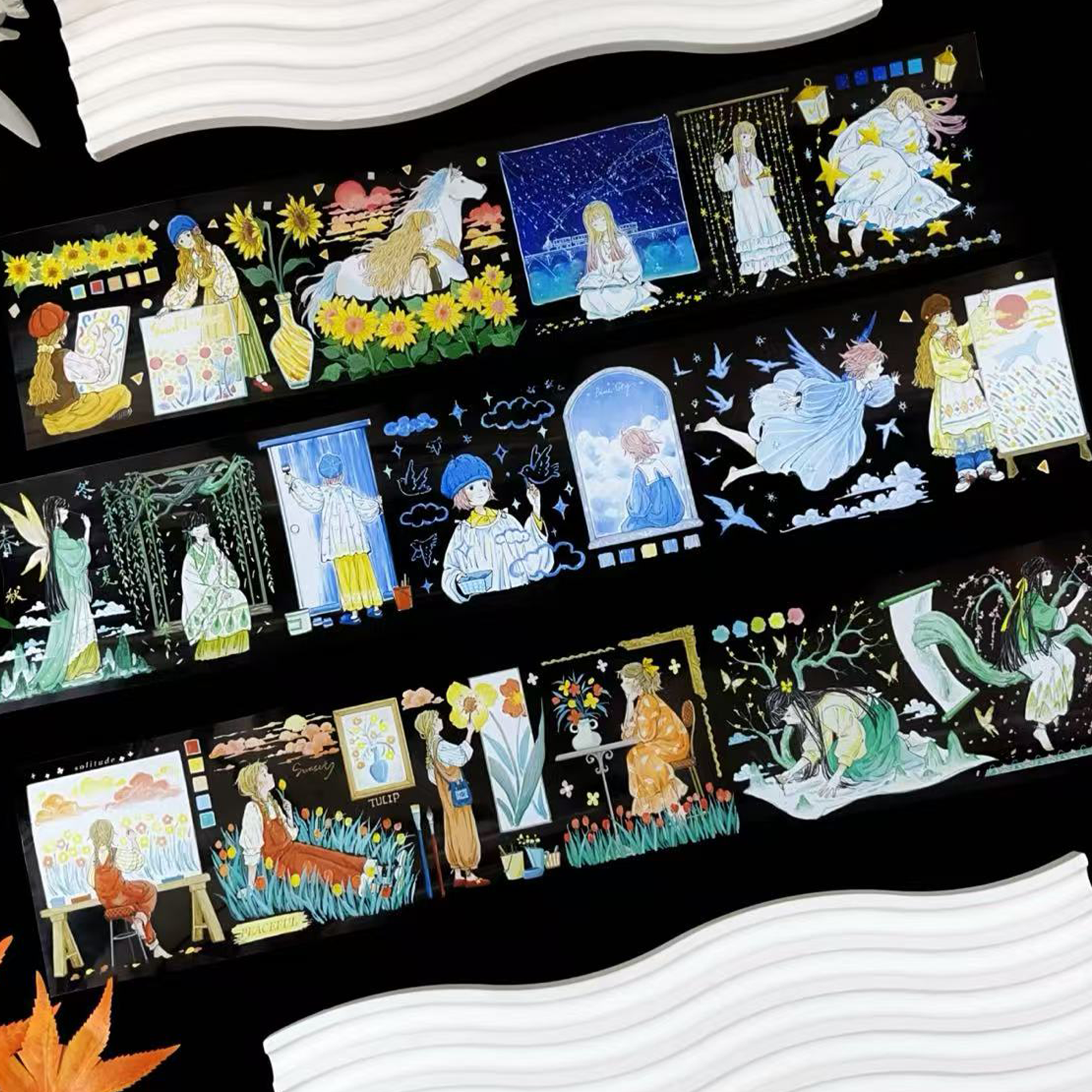 【XT】Dream-Making Illustrated Character PET Tape