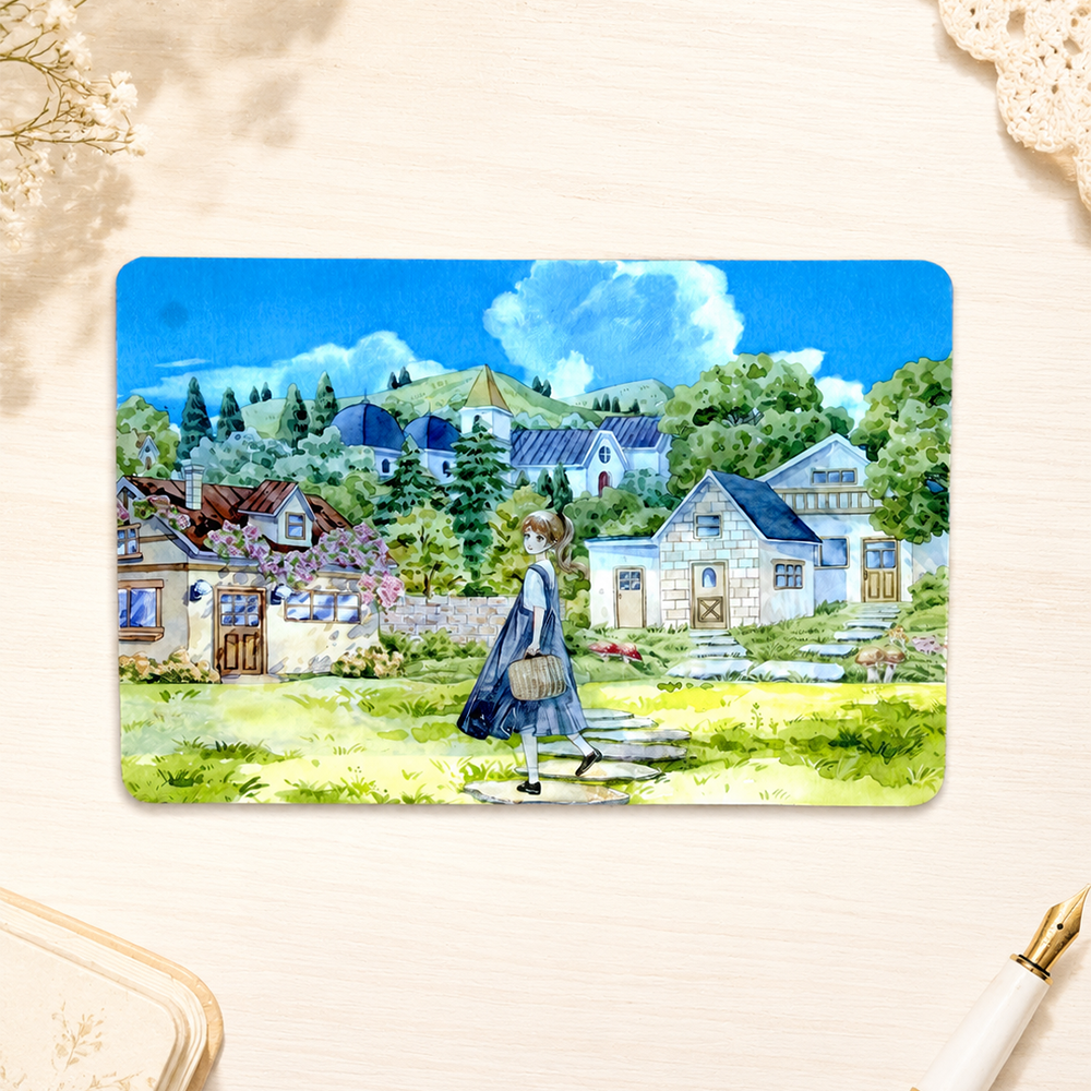 【MOOBOOM】Mountain Cabin Pre-cut Landscape PET Tape detail image 3