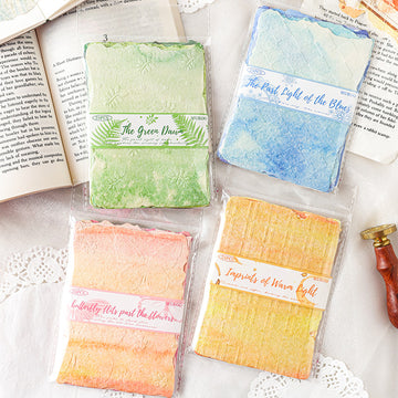 Embossed Printed Scrapbooking Paper