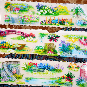 【XT】Strolling among the flowers Landscraping Tape