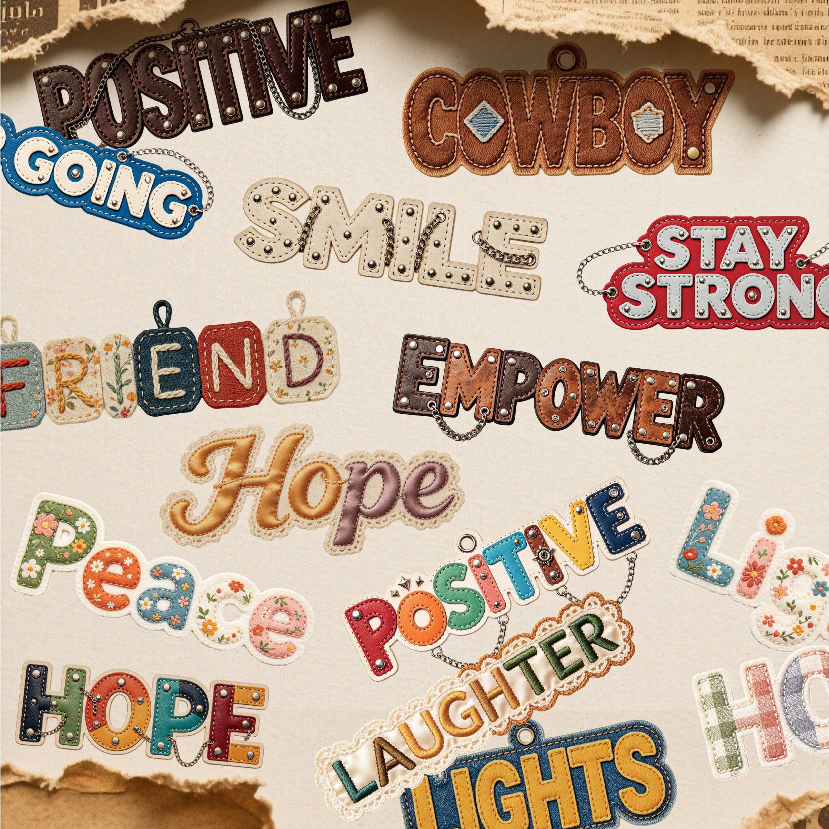Language of Weaving Paper Sticker
