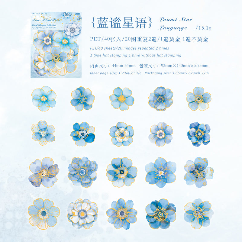 Whispers of Blossoms Flower PET Sticker