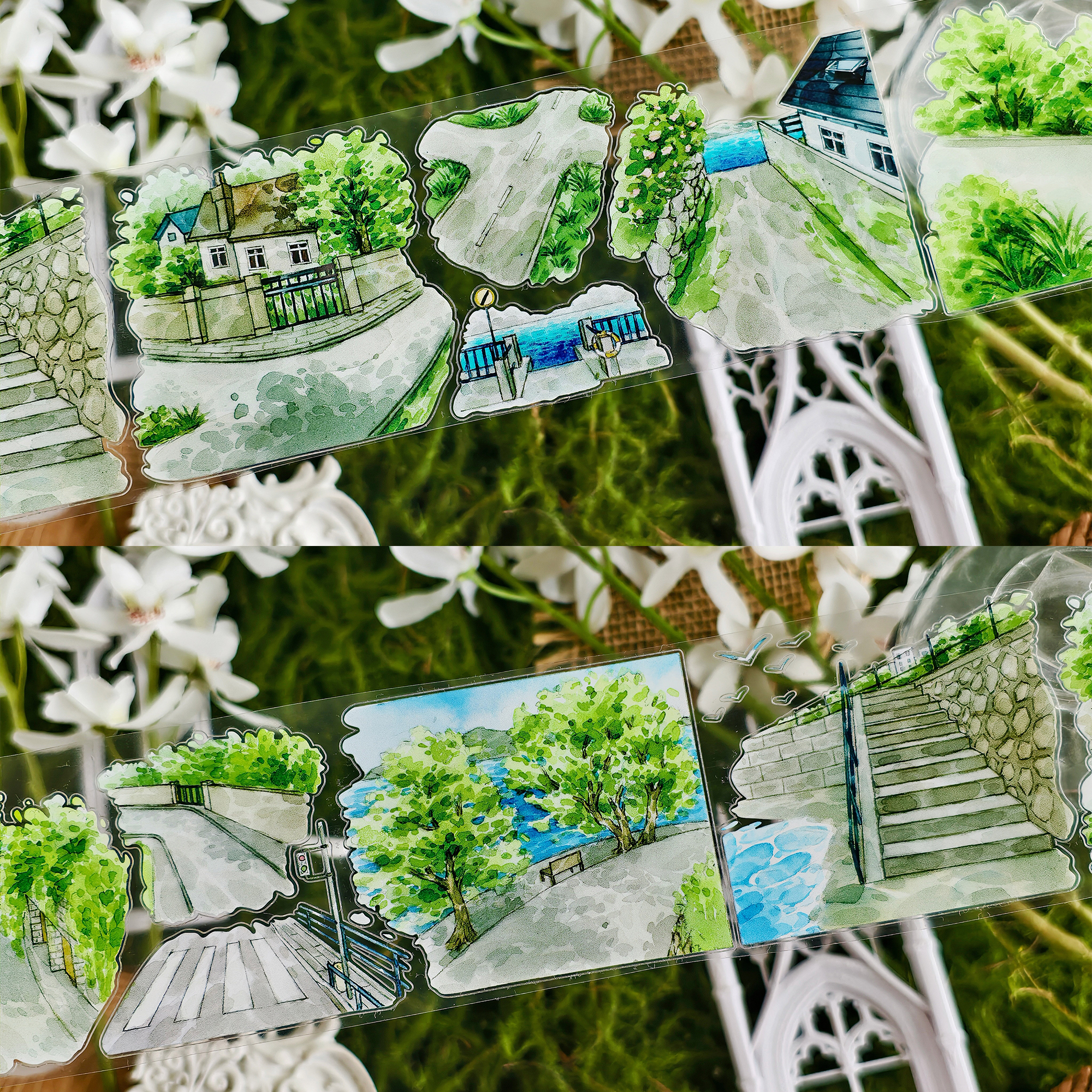 【BOBOYU】Tree-lined Path Landscaping Tape