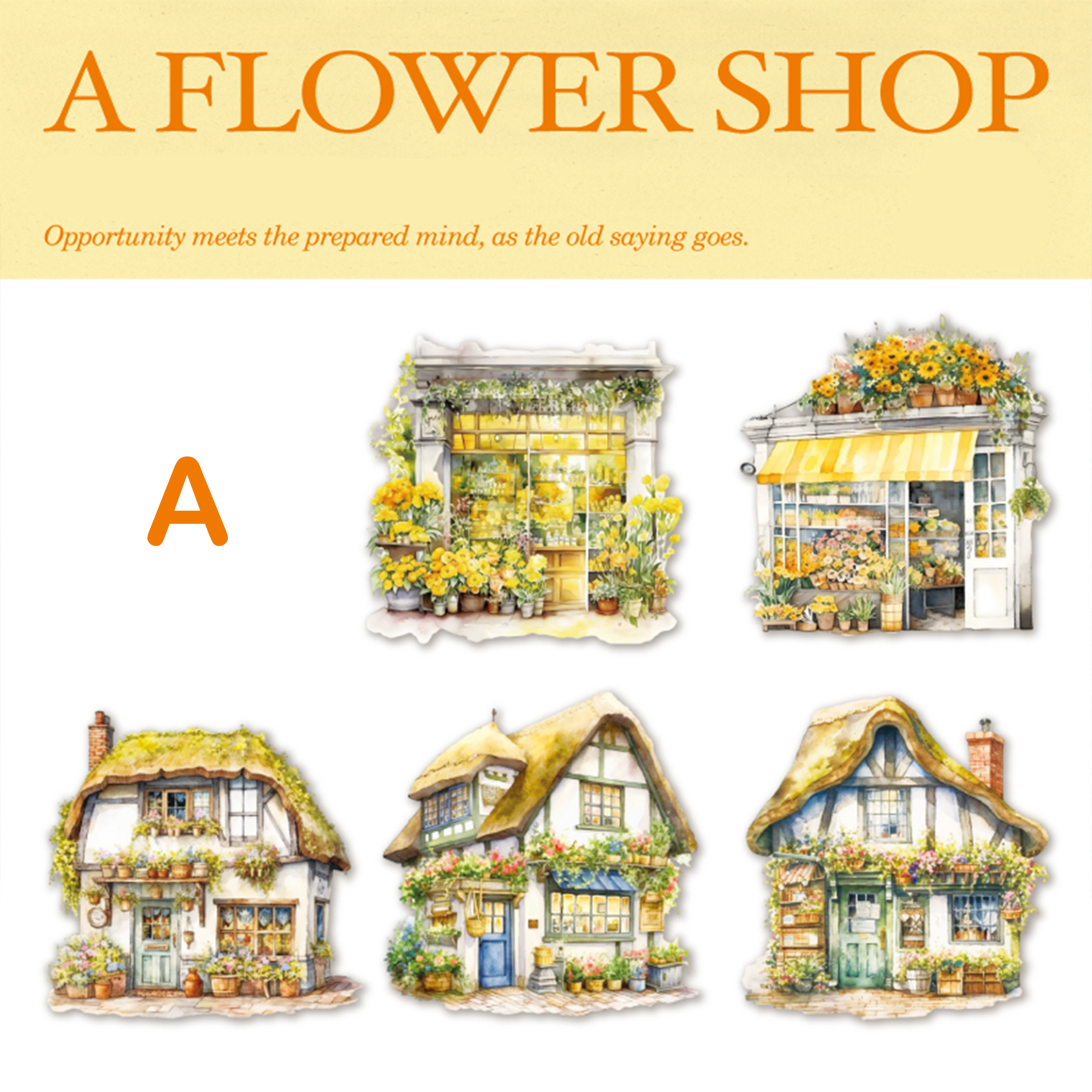 The flower shop PET Sticker