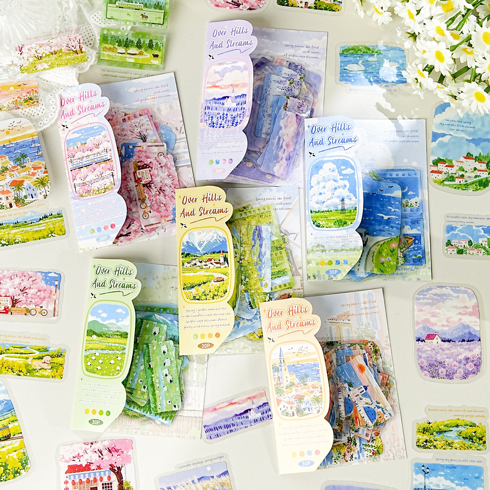 Having Traversed Mountains and Rivers PET Sticker for journaling and scrapbooking