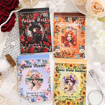 Vintage Girls Sticker Book