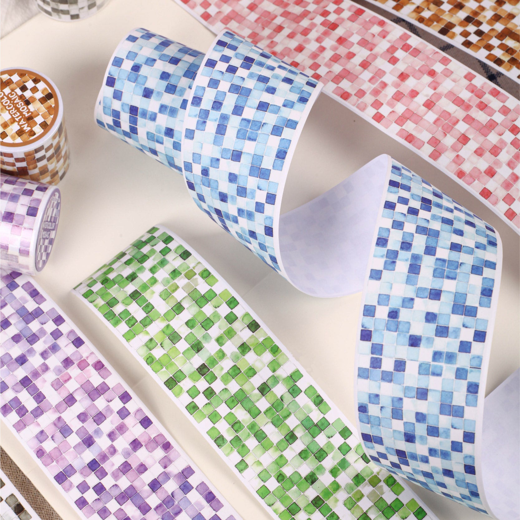 Watercolor Mosaic Washi Tape