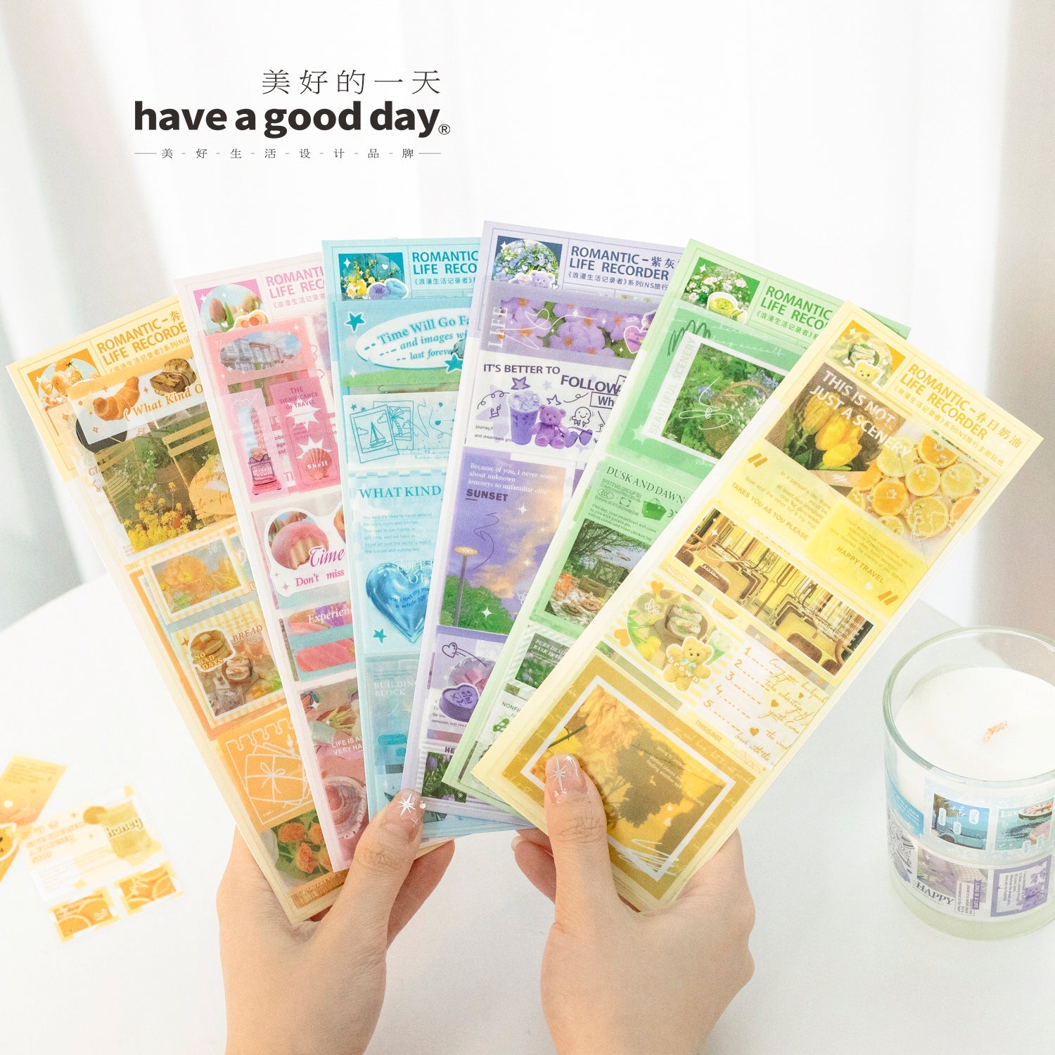 Record Romantic Life PET Sticker