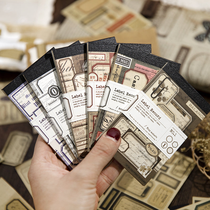 Label record memo Pad Sticker Book