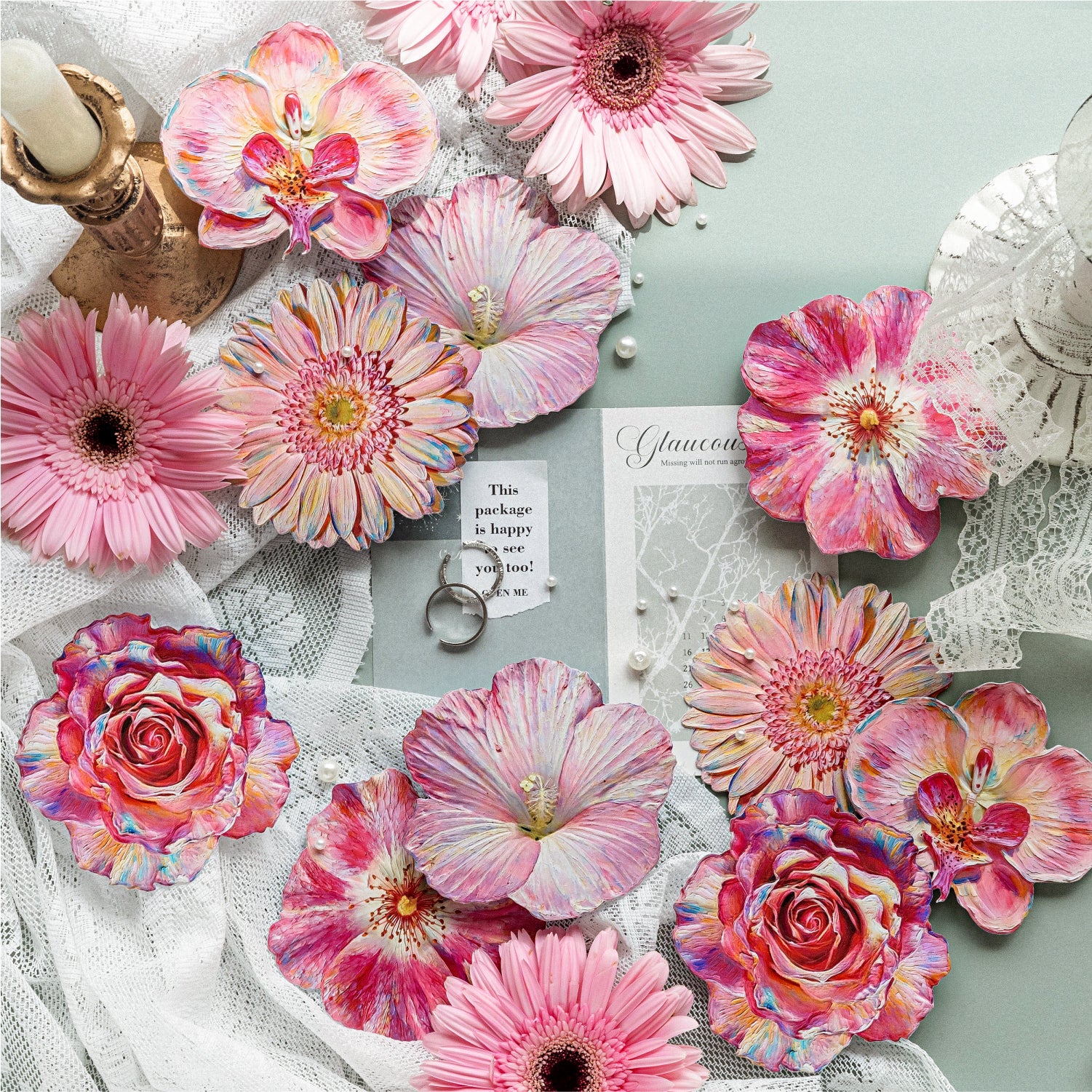 Monet's Garden Series Flower Sticker