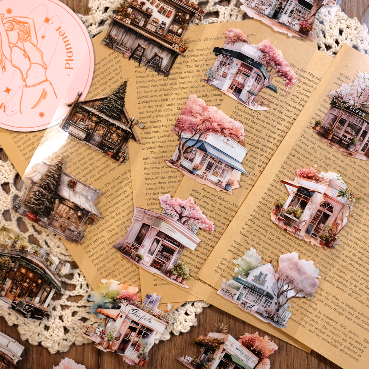 Whole Roll Street Café PET Tape (6cm*2M)| MOOBOOM Design