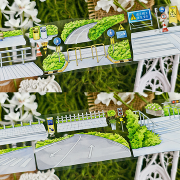 【BOBOYU】Urban Footprint Landscaping Tape