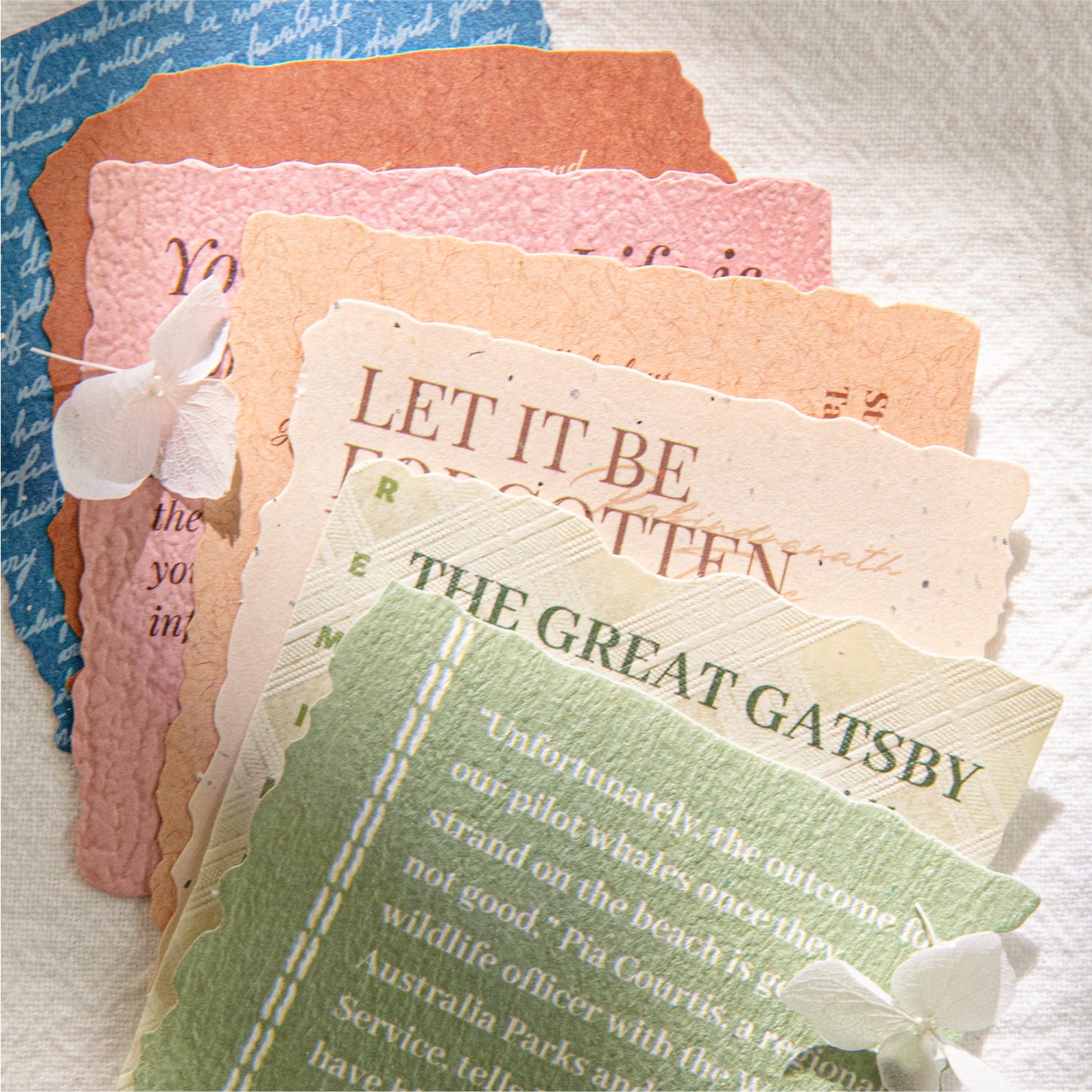 Thoughts Letter Series Scrapbooking Paper