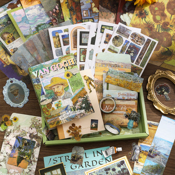 Van Gogh Scrapbooking Supplies Box
