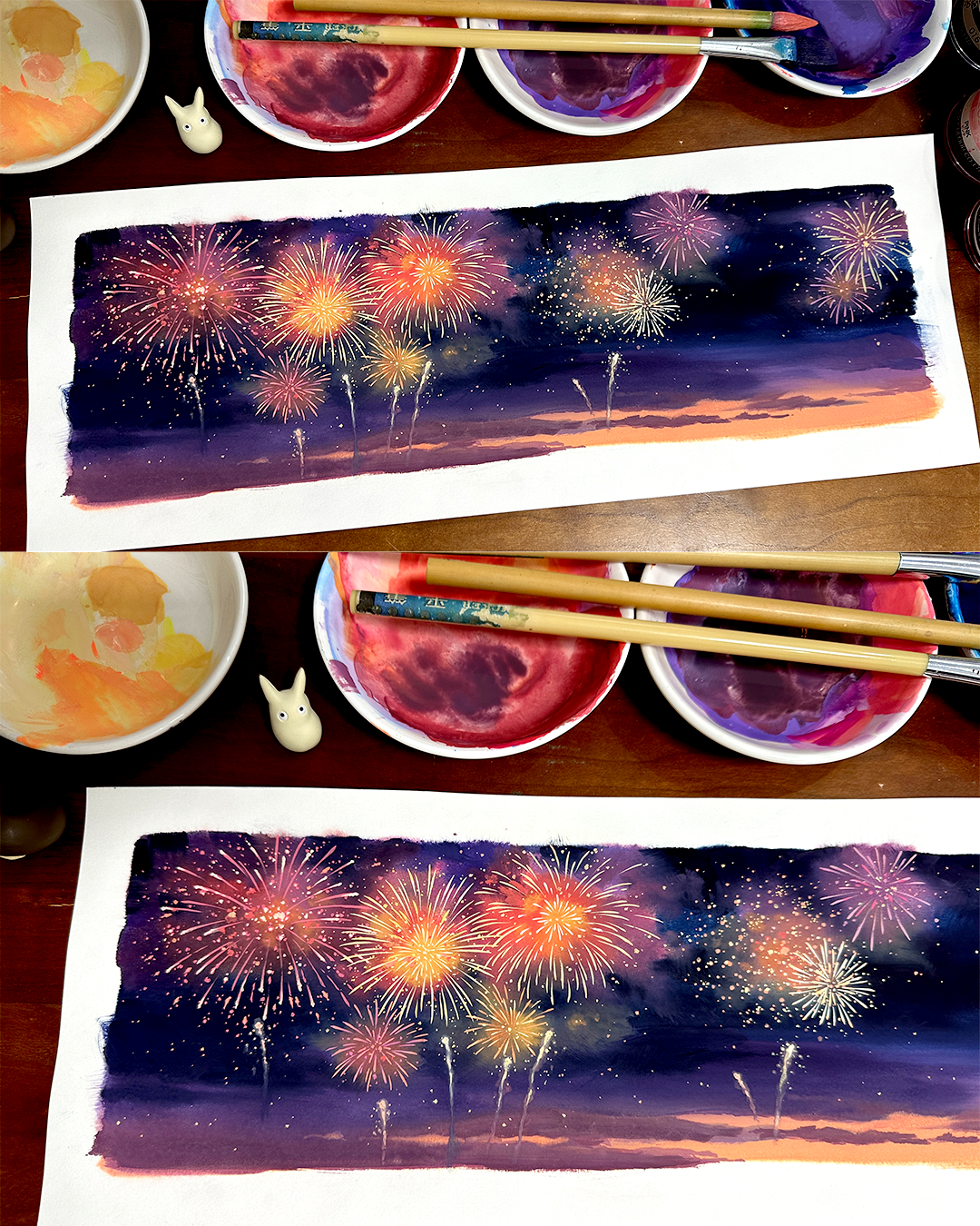 【MOOBOOM】Morning Clouds & Evening Glow Sky View PET Landscaping Tape