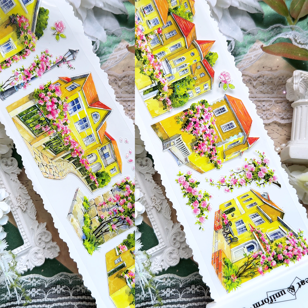 【BOBOYU】Rose Town Landscape Tape