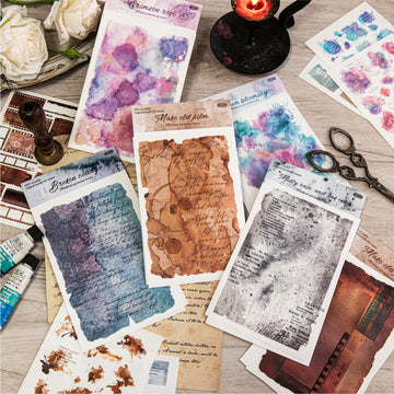 Mottled Ink Transfer sticker