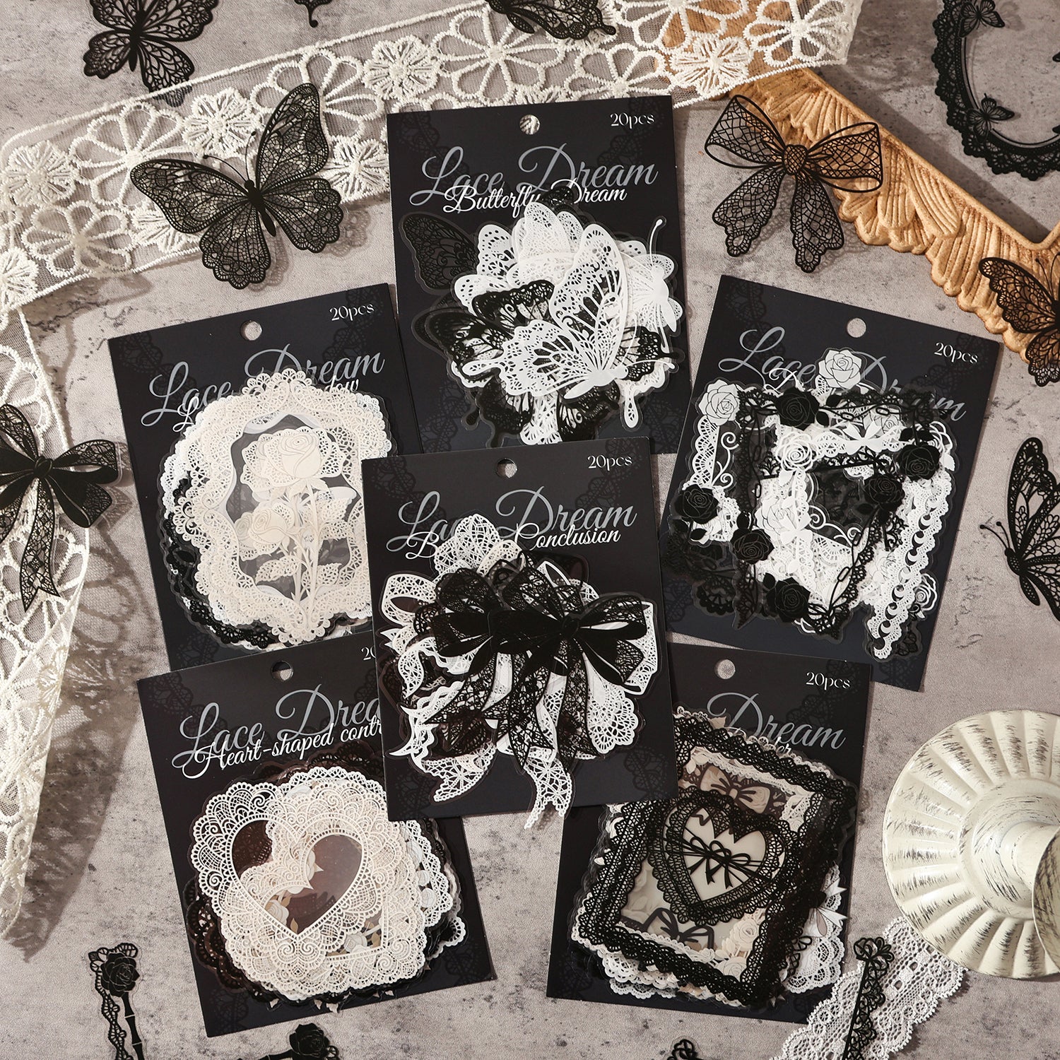 Lace Dream series PET Sticker