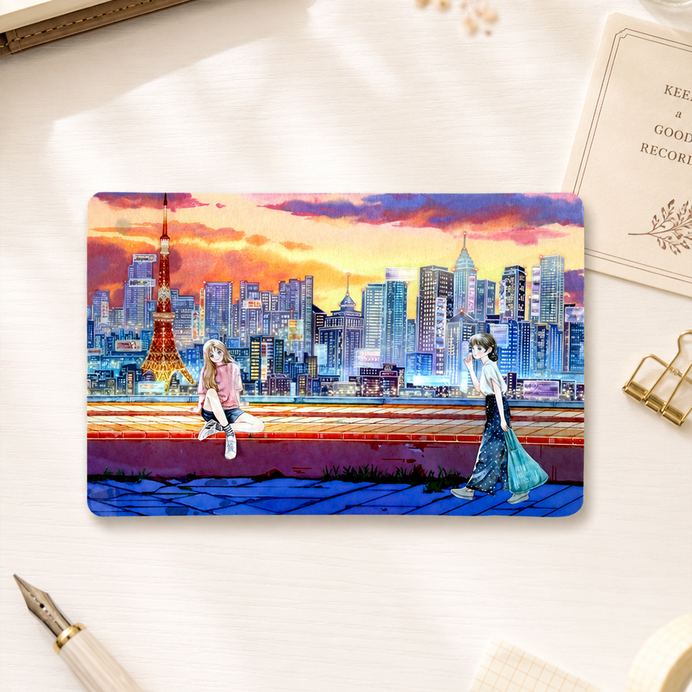 【MOOBOOM】Neon City Nights Cityscape PET Tape detail image 3