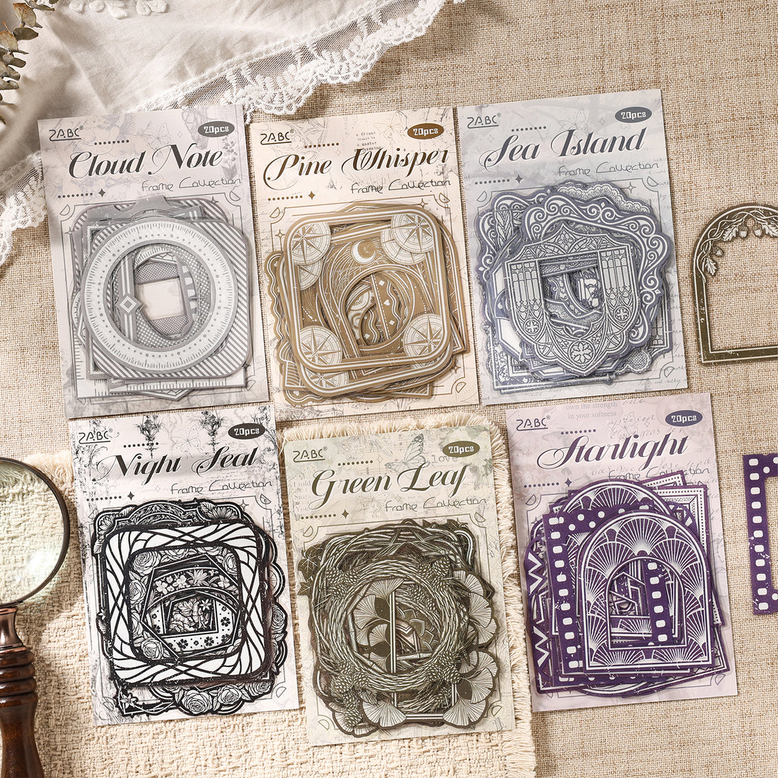 Lace Vintage Frame Sticker