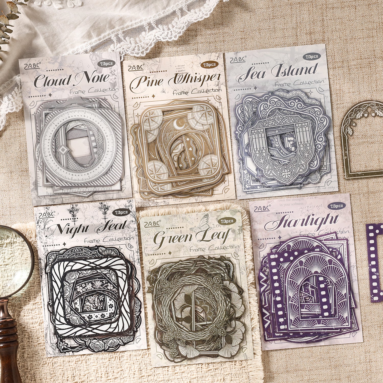 Lace Vintage Frame Sticker