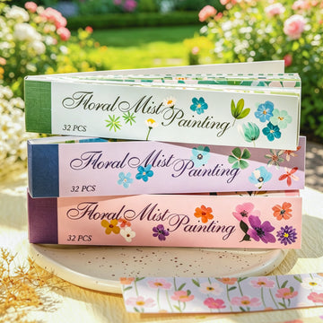 Floral Mist Painting Washi Sticker Book